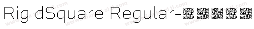 RigidSquare Regular字体转换